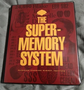 The Super Memory System Guide Advanced Learning Memory Institute Cassette & Book - Picture 1 of 7
