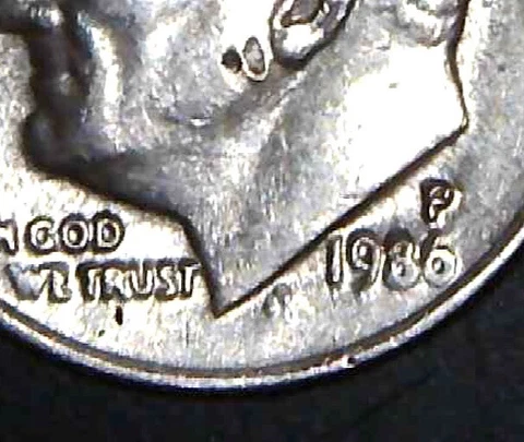 1986 p roosevelt dime DD Cover