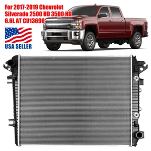 Radiator For 2017 2018 2019 Chevrolet Silverado 2500/3500 HD V8 6.6L AT CU13690 - Picture 1 of 8