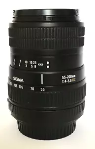 Sigma 55-200mm f/4-5.6 DC Canon EF-S Fit Lens - Picture 1 of 10