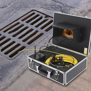 50M 7' TFT LCD Sewer Pipe Pipeline Drain Video Camera DVR Inspection CCTV C BGS - Picture 1 of 24