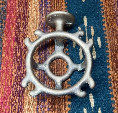 Vintage Solid Brash Toothbrush Holder And Cup Wall Mount 4 Slots - Image 1 of 4