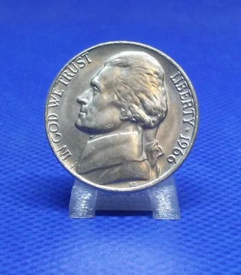 GEM BU 1966-P Jefferson Nickel Philly Mint Coin 5c From OBW FAST FREE SHIPPING - Image 1 of 2