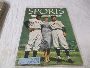 SPORTS ILLUSTRATED 11 DE ABRIL 1955 WILLIE MAYES EN PORTADA TIENE LAS TARJETAS DE BÉISBOL - Imagen 1 de 3