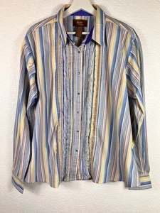 VTG Womens Aura by Wrangler XXL Blue/Yellow Pearl Snap Western Shirt NWT - Picture 1 of 15
