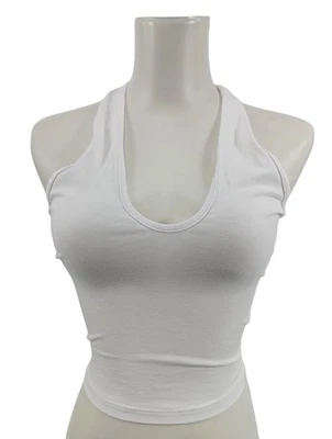 ASOS DESIGN Top recortado Mujeres Top Talla EU 34 blanco look casual - Imagen 1 de 4