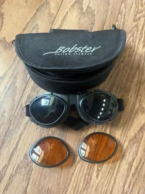 Bobster MC Flex Vented Goggles,4 Intchangble Lenses, Canvas Zip Case, Blk Matte - Image 1 of 3