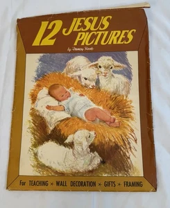 Vtg 12 Jesus Pictures by Frances Hook Bonus Picture of Sacred Heart Jesus 1962 - Picture 1 of 16