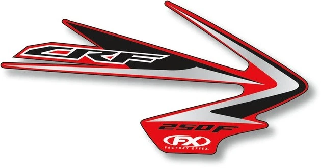 Factory Effex Original Shroud Graphics 2009 Red 12-05330 Honda CRF250R 2004-2009 - Image 1 of 1