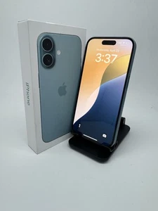 Apple iPhone 16, 128 GB, verde azulado (móvil / Metro) [102] - Imagen 1 de 6