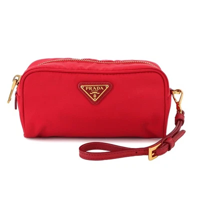 Bolsa PRADA de náilon couro saffiano vermelha 1NE175 90292610 - Imagem 1 de 4