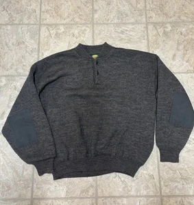 Maglione pullover Cabela’s Gore Windstopper vintage maglia lana collo Henley XL - Foto 1 di 6