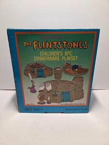 Vintage The Flintstones 8 PC Children’s Dinnerware Playset Set Starwares 1989 - Picture 1 of 6