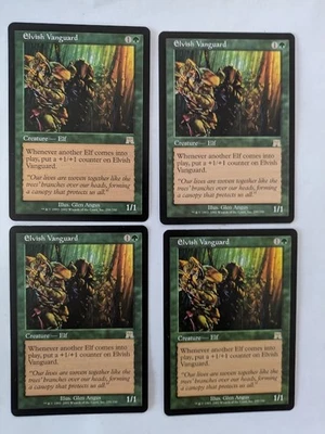 4 Elvish Vanguard Onslaught MTG NM Free shipping with tracking - Image 1 of 2