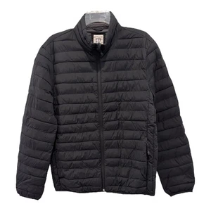Chaqueta acolchada GAP para hombre pequeña negra Primaloft empaquetable cálida cremallera completa abrigo - Imagen 1 de 10