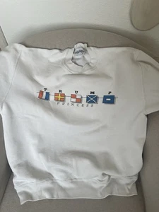Vintage Velva Sheen Trump Princess Yacht Sweatshirt 80s Made in USA L Rare - Foto 1 di 4