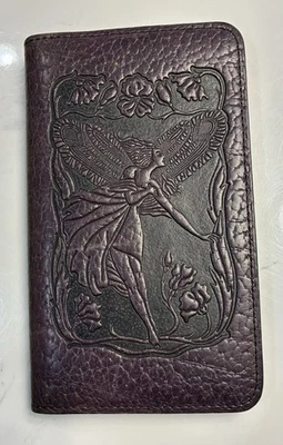 Oberon Design Vintage Purple Flower Fairy Notepad/Calendar/ Etc Holder 4”x7” - Image 1 of 4