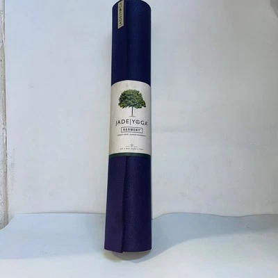 JADE-HARMONY YOGA NEGRO TEXTURIZADO ANTIDESLIZANTE 3/16 X 74 ANCHO ACOLCHADO PROFESIONAL ESTERA DE YOGA Foto 1 de 2