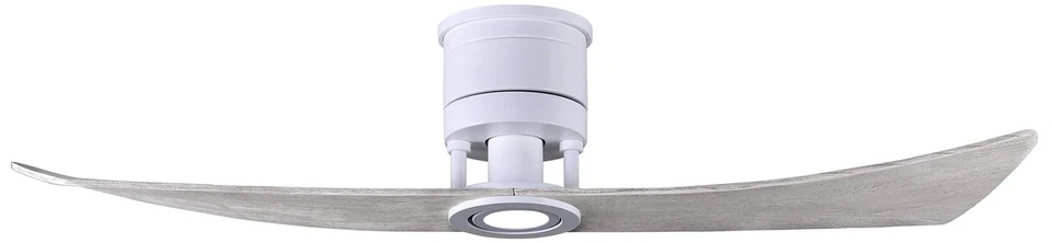 52" Matthews Lindsay White Barnwood LED Damp Ceiling Fan with Remote - Image 1 of 1