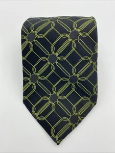 Corbata de seda Croft & Barrow negra verde - Imagen 1 de 5