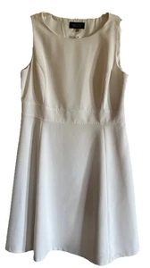 Black Label by Evan Picone Dress Womens Sz 16 Sleeveless White EUC - Picture 1 of 8