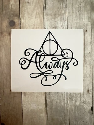 ORACAL Deathly Hallows Always Premium Vinyl Decal Harry Potter