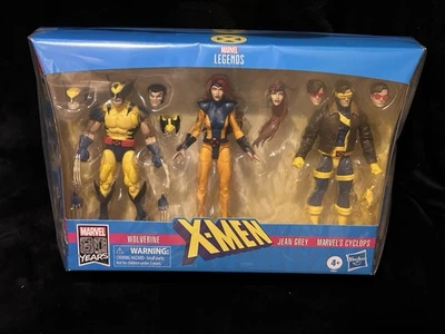 MARVEL LEGENDS 80th X-NEN PAQUETE DE 3 JEAN WOLVERINE GRIS Y CÍCLOPE SELLADO *NISB* Foto 1 de 4