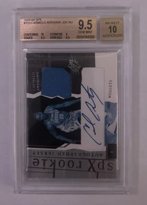 2003-04 Upper Deck SPX CARMELO ANTHONY Rookie RC parche automático/750 BGS 9,5 automático 10 - Imagen 1 de 2
