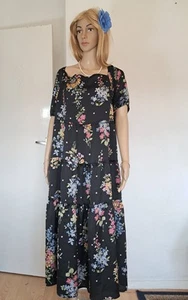 Simply Be, Black Maxi Floral Dress, Plus Size 26,D143 - Picture 1 of 6