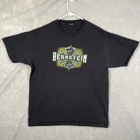 A1 Kenny Bernstein Racing NHRA Funny Car Shirt Adult XL Black 2 Sided Mens Cover