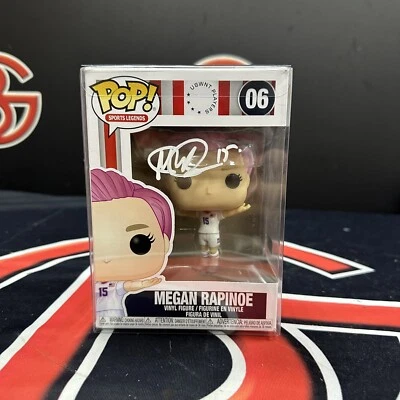 Megan Rapinoe Autografiada EE. UU. Fútbol Femenino Olímpico Firmado Funko Pop Steiner Certificado de Autenticidad Foto 1 de 3