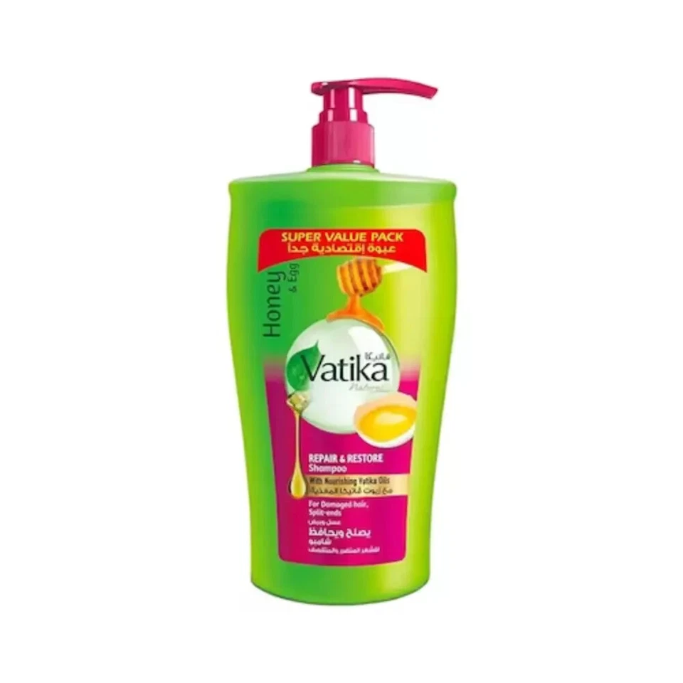 Vatika Champú Reparador y Restaurador con Huevo y Miel para Cabello Dañado 600ml Foto 1 de 1