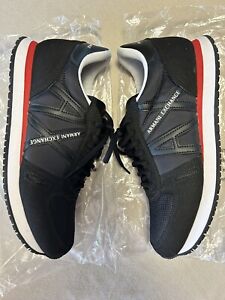 Armani Exchange Black Sneakers Men’s U.S Size 7 ATHLETIC TENNIS SHOES Euro 40
