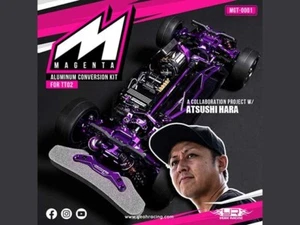 POWERS MGT-0001 YR Magenta Aluminum Conversion Kit for Tamiya TT-02 Purple - Picture 1 of 1