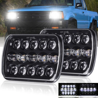Par de faros LED 7x6 5x7 de haz alto bajo para camioneta Mazda RX-7 B2000 B2200 B2600 Foto 1 de 4