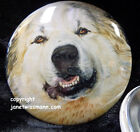 Button Pin Great Pyrenees Pyrenean Mountain Dog Refrigerator Magnet Trophy Prize