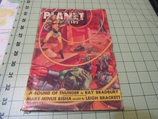 PLANET STORIES   1/54  P.K. DICK & BRADBURY FIC PULP ERA GOOD GIRL ART COVER !