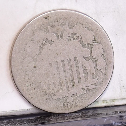 1874 Shield Nickel - AG (49257-L) Cover