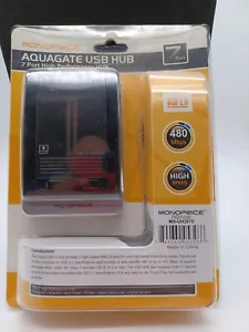 NEW* Monoprice Aquagate 7-Port High Performance USB 2.0 Hub Hi-Speed MS-UH2070 - Picture 1 of 2