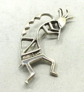 Kokopelli Pin Brooch Sterling Silver Southwest #62 - Picture 1 of 8