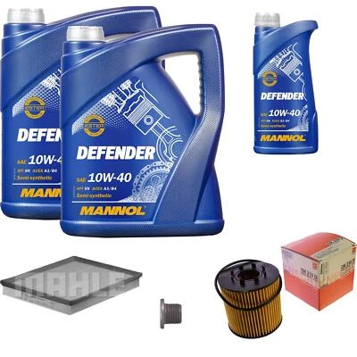 Pacchetto ispezione Mahle 11 L Mannol Defender 10W-40 per Renault Master II Bus 2.5 - Immagine 1 di 4