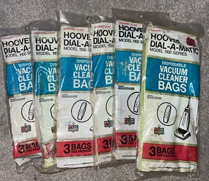 Staubsaugerbeutel Hoover 1100 Serie Dial-a-matic 18 Beutel Neu aus altem Lagerbestand Original Staubsauger Neu in Verpackung - Bild 1 von 5