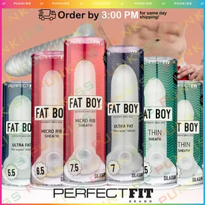 Perfect Fit FAT BOY Sheath Realistic Penis Extender💋Cock Sleeve Girth Enlarger - Picture 1 of 34