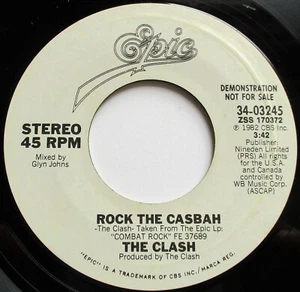 The Clash - Rock The Casbah USA 1983 Epic Promotional 7" Single - Picture 1 of 3