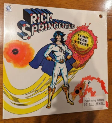 SEALED Rick Springfield Comic Book Heroes LP Rare Capitol Records SMAS-11206 - Image 1 of 4