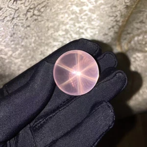 25.2mm Natural Star Rose Quartz Sphere Ball Crystal Specimen Healing - Picture 1 of 6