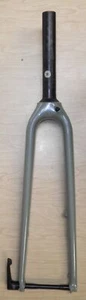 METALLIC SAGE GREEN CARBON FIBER 700C ROAD BICYCLE FORK BIKE PARTS 632-3 - Picture 1 of 7