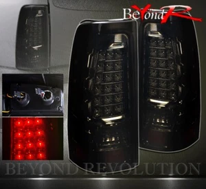99-02 Chevy Silverado/Gmc Sierra Ls Lt Full Smoked Lens LED Tail Lights Assembly - Picture 1 of 1