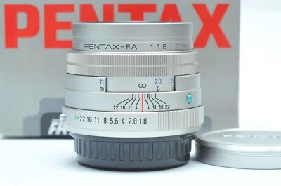 Pentax SMCP-FA 77mm f/1.8 Limited Edition Silver Portrait Lens *Mint* - Image 1 of 4