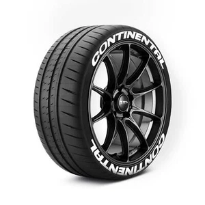 Stretched Continental Tyre Stickers - High Quality Tyre Lettering | Made in the - Picture 1 of 1